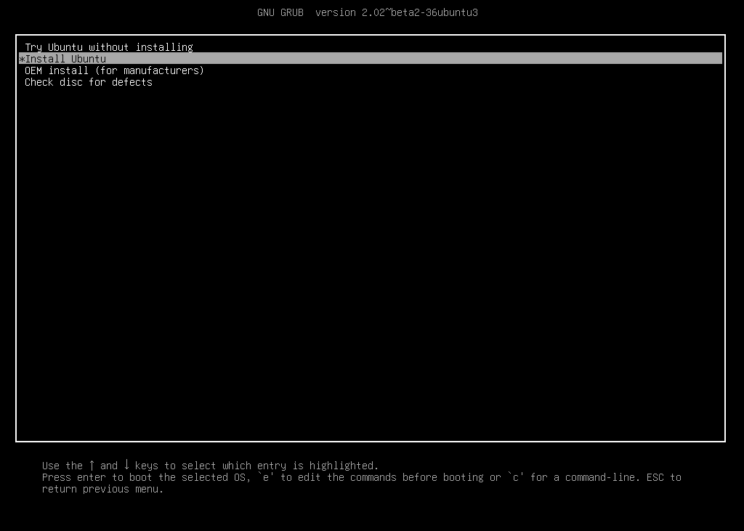 نصب Ubuntu