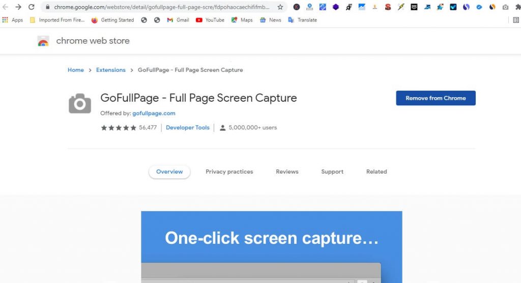 نصب GoFullPage