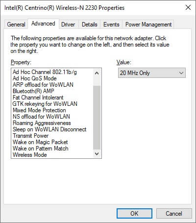 تغییر network mode برای حل مشکل اینترنت