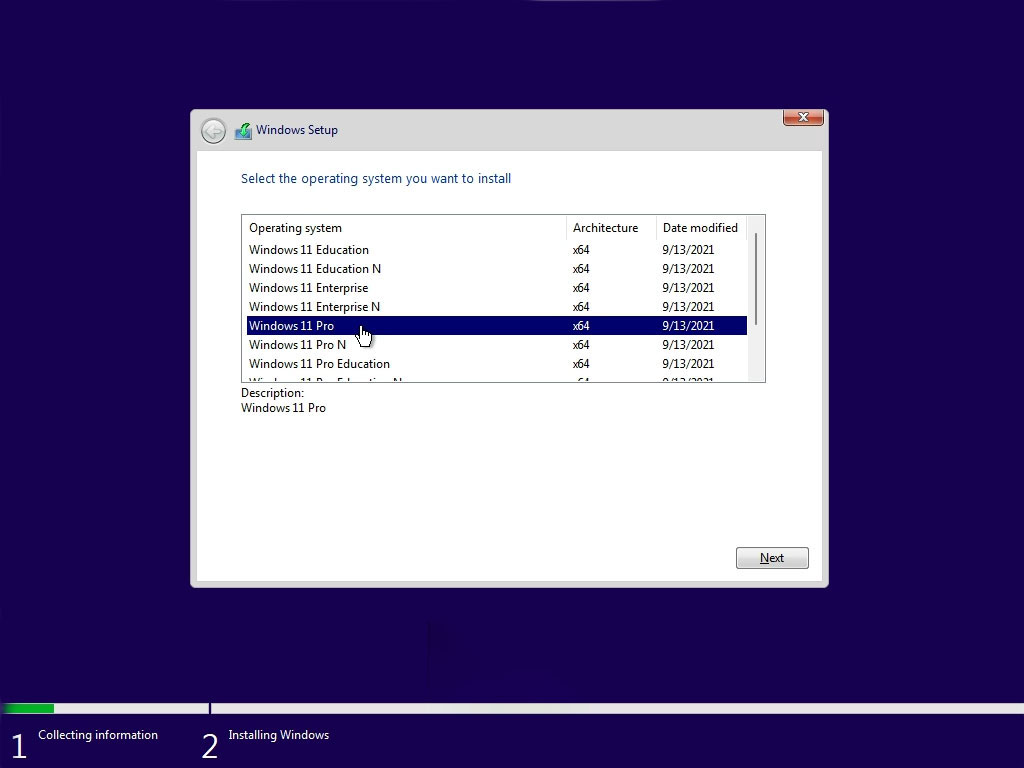نصب Windows11