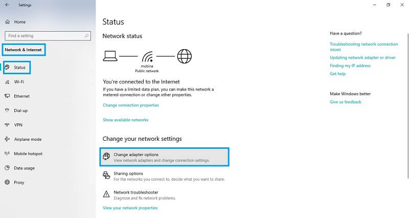 تغییر تنظیمات DNS برای رفع خطای 0x80131500