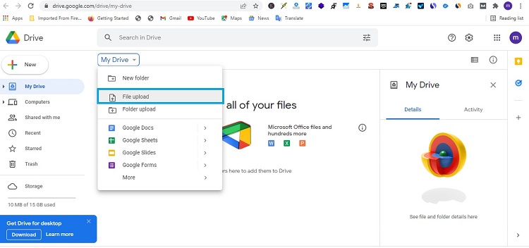 ویرایش PDF در Google Docs